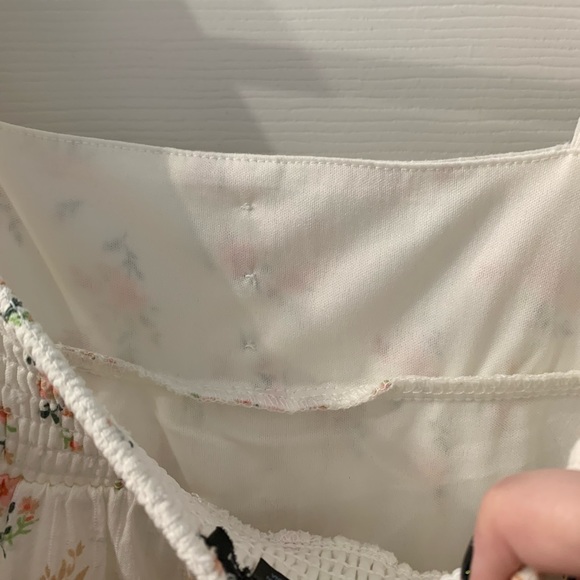 Floral Cream Dress - As U Wish - Medium - Picture 3 of 6